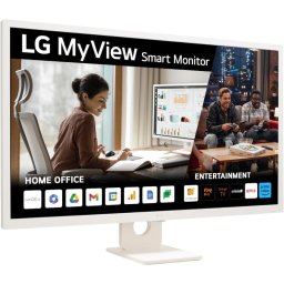 Monitor Smart LG 32SR50F-W 32" IPS Full HD, webOS23, Bluetooth, Altavoces, Mando, Blanco