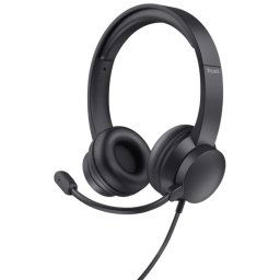 Trust Ayda On Ear Auriculares USB Negros