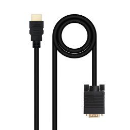 Nanocable Cable Conversor HDMI a VGA 1.8 m Negro