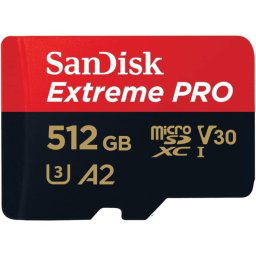 SanDisk Extreme Pro MicroSDXC 512GB UHS-I A2 Clase 10 V30 + Adaptador