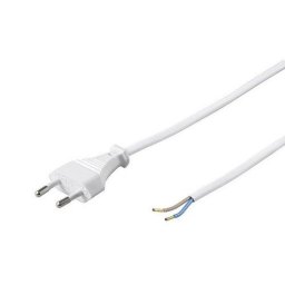 Goobay Cable Alimentación Tipo C CEE7 Macho a Bornes 2x0.75mm 1.5m Blanco