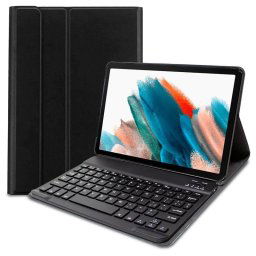 Cool Funda Polipiel Negra con Teclado Bluetooth para Samsung Galaxy Tab A8 X200/X205 10.5
