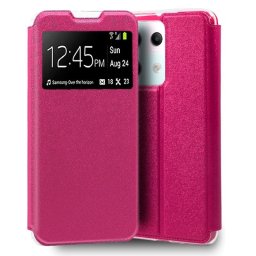 Cool Funda Flip Tipo Libro Liso Rosa para Xiaomi Redmi Note 13 Pro 5G/POCO X6 5G