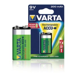 PILA RECARGABLE VARTA 6F22 9V 200mA