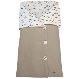 2024 Saco Capazo Arrullo Grecia Taupe Dydados Ecopiel Lisa Sarga Estampado