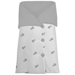 2024 Saco Capazo Arrullo Galaxia Dydados Pelo Estampado Punto Gris