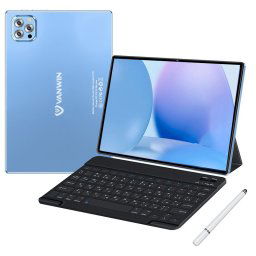 Vanwin V62 10.1" 4/64GB Azul + Stylus + Funda de Piel + Teclado Bluetooth