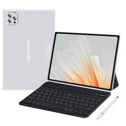 Vanwin V62 10.1" 4/64GB Blanco + Stylus + Funda de Piel + Teclado Bluetooth