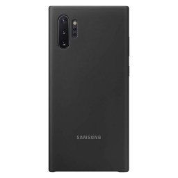 Samsung Silicone Cover Funda Negra para Samsung Galaxy Note 10 Plus