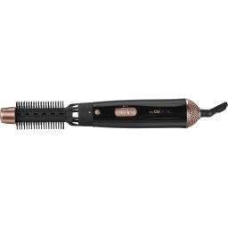 Clatronic HAS 3659 Cepillo Moldeador de Aire Caliente, 2 Niveles de Temperatura/Potencia, Aire Frío, Secador, Cepillos Intercambiables, 600W, Negro