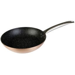 WECOOK! Professional Sartén Aluminio Forjado 26 cm, Inducción, Antiadherente Ecológico sin PFOA, 2,8 mm Espesor, Mango Acero Inox., Color Cobre, Apta Todas las Cocinas, Vitrocerámica, Gas, Horno