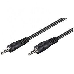 Goobay Cable de Audio Estéreo Jack 3.5mm Macho/Macho 10m Negro