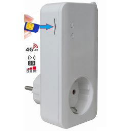 Enchufe GSM con SENSOR de TEMPERATURA manejable por SMS/APP/llamada (versión 2G/GSM+4G)