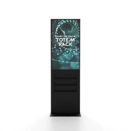 TOTEM DIGITAL CON PORTAFOLLETOS y PANTALLA TACTIL