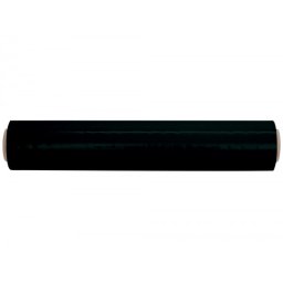Film extensible q-connect manual ancho 500 mm largo 145 m espesor 23 micras negro