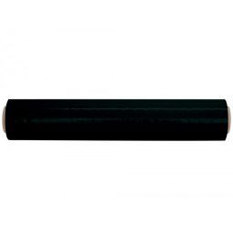 Film extensible q-connect manual ancho 500 mm largo 145 mt espesor 23 micras negro