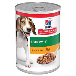 Hill's Puppy <1 Science Plan latas para perros - con pollo (12 x 370 g)