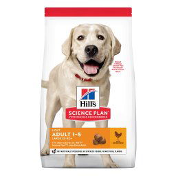 Hill's Adult 1-5 Light Large Science Plan con pollo - Pack % - 2 x 14 kg