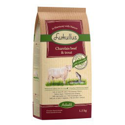 Lukullus Cold-pressed vacuno y trucha - 1,5 kg