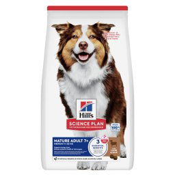 Hill's Mature Adult 7+ Medium Science Plan con cordero y arroz - Pack % - 2 x 14 kg