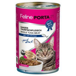 Feline Porta 21 comida para gatos 6 x 400 g - Atún con gambas