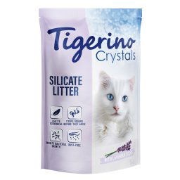Tigerino Crystals arena absorbente con aroma a lavanda - Pack % - 6 x 5 l