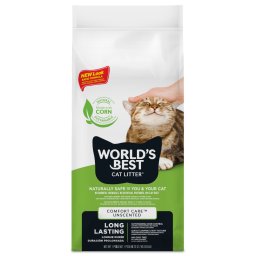 World's Best Cat Litter arena vegetal aglomerante - Pack % - 2 x 12,7 kg