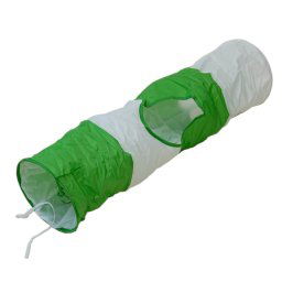 Túnel Oruga - Diámetro 24cm x 100cm de longitud (Verde-blanco)
