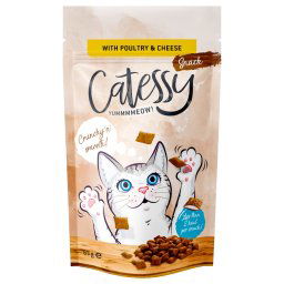 Catessy snacks crujientes para gatos 65 g - Aves de corral y queso
