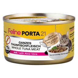 Feline Porta 21 comida para gatos 6 x 90 g - Atún con aloe
