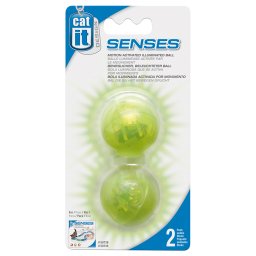 Catit Design Senses Super Roller Circuito - Pelotas luminosas verdes de repuesto (2 unidades)