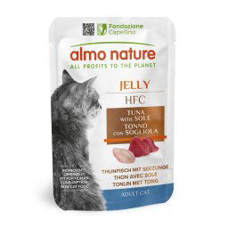 Almo Nature HFC Jelly 6 x 55 g - Atún y lenguado