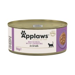 Applaws latas en caldo para gatos 6 x 156 g - Caballa y sardinas