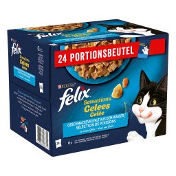 Felix Sensations 24 x 85 g - Sabores del océano en gelatina
