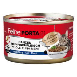 Feline Porta 21 Pack Ahorro 24 x 90 g - Atún con vacuno