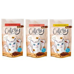 Catessy snacks crujientes 3 x 65 g - Pack de prueba mixto - Pack mixto 3 variedades