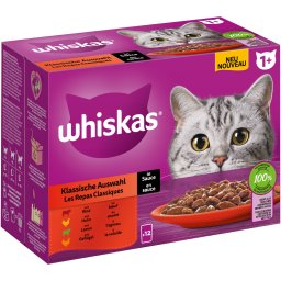Whiskas 1+ años 12 x 85 g en bolsitas - Selección clásica en salsa (12 x 85 g)