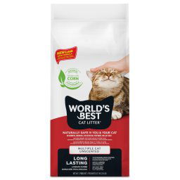 World's Best Cat Litter arena aglomerante extra-fuerte - Pack % - 2 x 12,7 kg