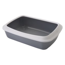 Arenero descubierto Savic Iriz, 50 cm - Gris claro / blanco