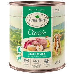 Pack Ahorro: Lukullus 24 x 800 g - Conejo y venado