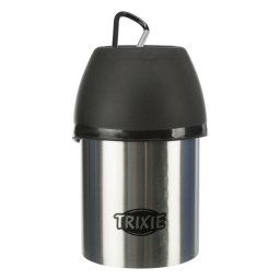 Botella de acero con bebedero Trixie Friends on Tour para perros - 300 ml