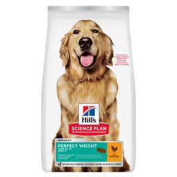 Hill's Science Plan Perfect Weight Adult 1+ Large con pollo - Pack % - 2 x 12 kg
