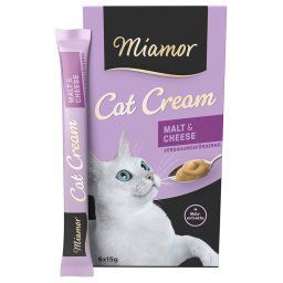Miamor Cat Snack crema de malta y queso para gatos - Pack % - 66 x 15 g