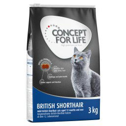 Concept for Life British Shorthair Adult - ¡Receta mejorada! - 3 kg