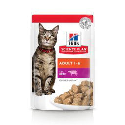 Hill's Adult para gatos - 48 x 85 g - Vacuno