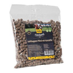 Caniland Soft bocaditos de caballo sin cereales - Pack % - 4 x 540 g
