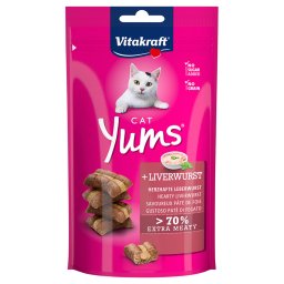 Vitakraft Cat Yums con paté de hígado para gatos - Pack % - 3 x 40 g