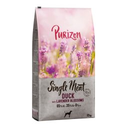 Purizon Single Meat Adult pato con manzana y flores de lavanda - 12 kg