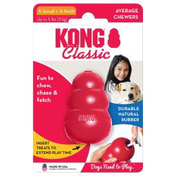 KONG Classic rojo juguete para perros - XS: aprox. 5,7 cm