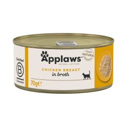 Applaws latas para gatos 24 x 70 g - Pechuga de pollo (caldo)